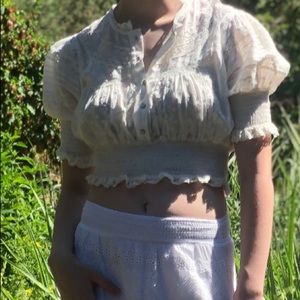 urban outfitters lace crop top